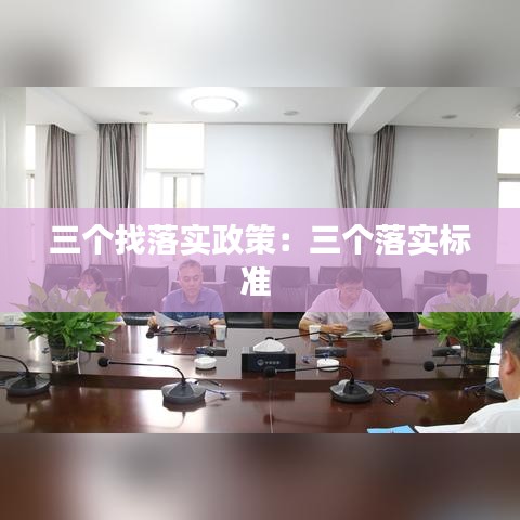 三個(gè)找落實(shí)政策：三個(gè)落實(shí)標(biāo)準(zhǔn) 