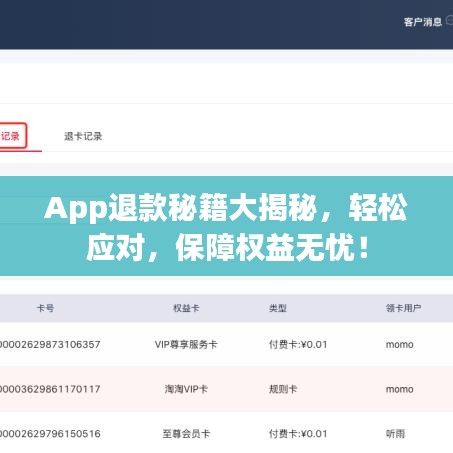App退款秘籍大揭秘，輕松應(yīng)對，保障權(quán)益無憂！