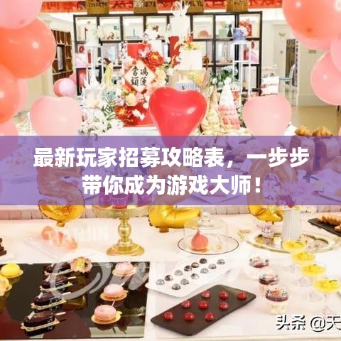 最新玩家招募攻略表，一步步帶你成為游戲大師！