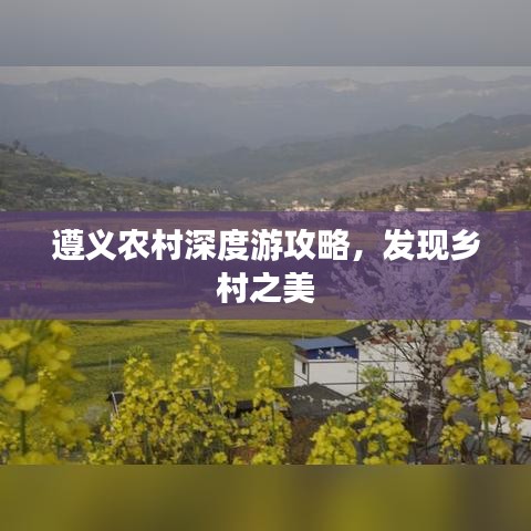 遵義農(nóng)村深度游攻略，發(fā)現(xiàn)鄉(xiāng)村之美