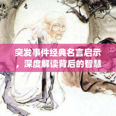 突發(fā)事件經典名言啟示，深度解讀背后的智慧與價值