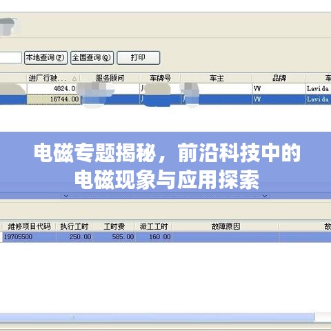 電磁專題揭秘，前沿科技中的電磁現(xiàn)象與應(yīng)用探索