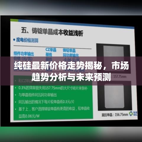 純硅最新價(jià)格走勢揭秘，市場趨勢分析與未來預(yù)測