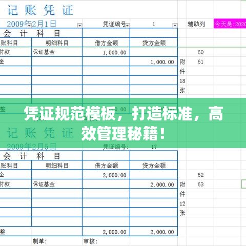 憑證規(guī)范模板，打造標(biāo)準(zhǔn)，高效管理秘籍！